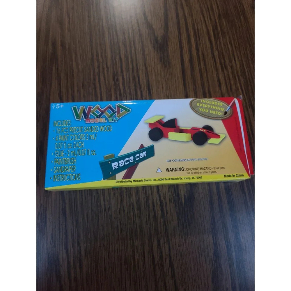 Creatology Race Car Train Helicopter Model Wood Kits